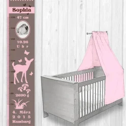 Hot Geburtsdaten Messlatte: Reh - braun rosa Geschenke
