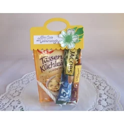 Clearance Geburtstagsgeschenktüte, TassenKüchlein, Kaffeepulver, Geburtstagsüberraschung Schokolade & Süßigkeiten