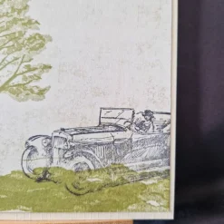 Clearance Geburtstagskarte - Geschenk zum Geburtstag - Geburtstagskarte mit Auto - Karte mit Bäume - Geschenk - Schwarz Grün Beige Glückwunschkarten