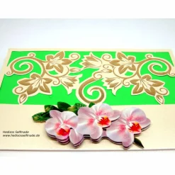 Clearance Geburtstagskarte #Orchidee und #Ranken #3-D #Handarbeit Glückwunschkarten