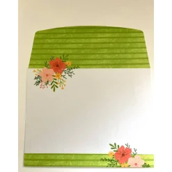 Outlet Geburtstagskarten Glückwunschkarte Blumen Tasse 3D Grün Blumig Handgefertigt Unikat Glückwunschkarten