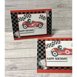 Best Geburtstagskarten „Happy Birthday“ Glückwunschkarte Grußkarte Karten Geburtstag Männer Kinder Rennauto Stampin‘ Up! Glückwunschkarten