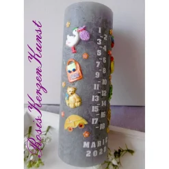 Clearance Geburtstagskerze * Lebenslicht * Lebenskerze * 1. Geburtstag * Taufe * Tischkerze * Tischdeko * Buben u. Mädchen Kinder Geburtstagskerzen