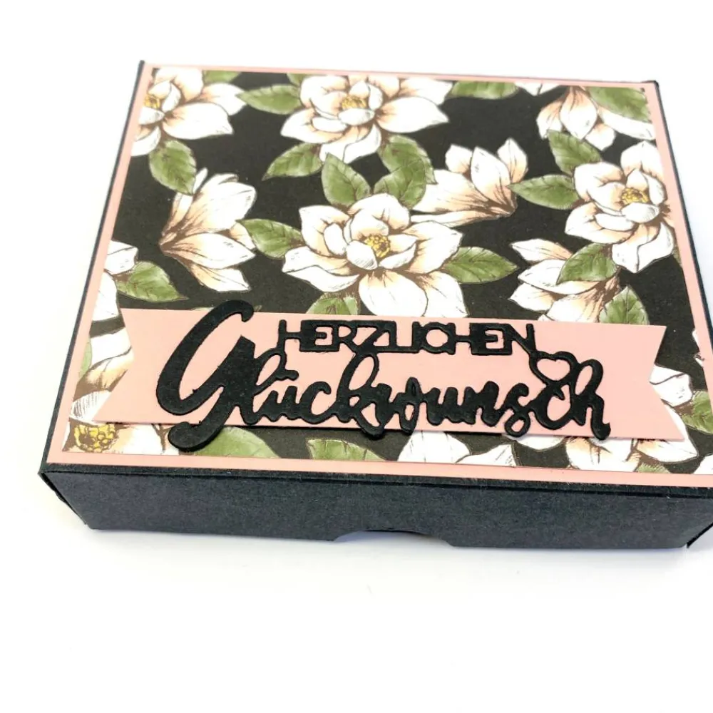 Online Geburtstagskuchen Bausatz – Handgemachte Geschenkverpackung 12x10x3 cm aus Tonkarton Geschenkverpackungen