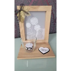 Mutmacher|Peggys Kreativ-Ecke Gedenklicht, Trauerlicht, Geschenk für Trauernde mit Teelichtglas und LED Teelicht