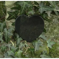 Outlet Gedenkstein Gravur Herz individueller Grabschmuck aus Marmor Grabdekoration mit Engelsflügel Gedenksteine