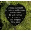 Discount Gedenkstein Herz If tears could built a stairway - Grabschmuck - Trauerspruch englisch - Marmor - Gravur - Grabdekoratio Gedenksteine