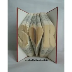 Sale gefaltetes Buch "Initialen mit Herz", personalisiertes Geschenk, z.B. für Hochzeit/Jahrestag/Valentinstag/Geburtstag Hochzeitsgeschenke