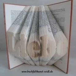 Clearance gefaltetes Buch "Liebe" als Geschenk, z.B. für Hochzeit / Jahrestag / Valentinstag / Geburtstag / Weihnachten Hochzeitsgeschenke