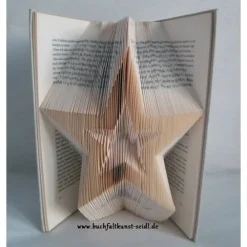 Hot gefaltetes Buch "Stern", als Geschenk oder Dekoration zu Weihnachten / Weihnachtsgeschenk Weihnachtsgeschenke