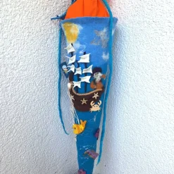 Best gefilzte Schultüte mit Piratenschiff und Seeräuber Kinder Schultüten