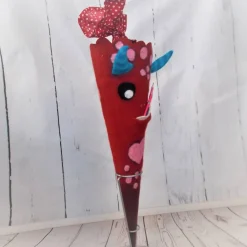 Best Gefilzte Schultüte, "Monster mit Herz" mit  70cm Papprohling Kinder Schultüten