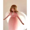 Weihnachtsdeko|DasFilzFuechsle gefilzter zartrosa Engel