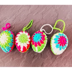 Clearance Gehäkelte Osterdeko Ostereier Frühlingsdeko 4 er Set Ostereier