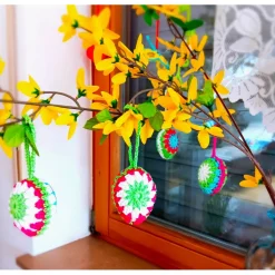 Clearance Gehäkelte Osterdeko Ostereier Frühlingsdeko 4 er Set Ostereier