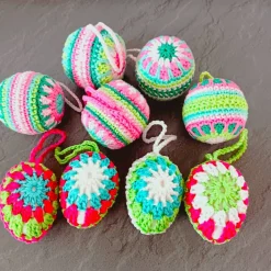 Clearance Gehäkelte Osterdeko Ostereier Frühlingsdeko 4 er Set Ostereier