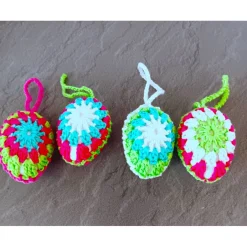 Clearance Gehäkelte Osterdeko Ostereier Frühlingsdeko 4 er Set Ostereier