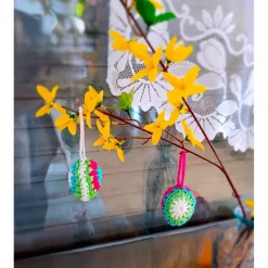 Clearance Gehäkelte Osterdeko Ostereier Frühlingsdeko 4 er Set Ostereier