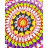 Tischdekoration|Lambela Gehäkeltes Deckchen 37 cm Mandala Boho Stuhlkissen