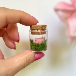 Gehäkeltes Mini Glücksschwein (microcrochet) Geschenke