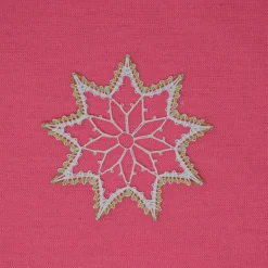 Baumschmuck|Kloeppel-Liebe geklöppelter Stern 4