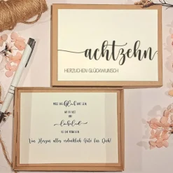 Discount Geldgeschenk 18. Geburtstag – Personalisierte Geschenkbox mit Karte & Baumwollsäckchen Geldgeschenke