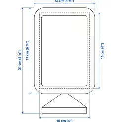Clearance Geldgeschenk Aktie ETF Kryptowährung | Personalisierter NFC & QrCode Bildständer | Farbklecks Blau Geldgeschenke