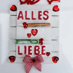 Kunst|Susanne Hiebl...die etwas andere Art! Geldgeschenk ALLES LIEBE  Geschenk Vatertag  Geburtstag Ostern Weihnachten Hochzeit Valentinstag Muttertag Shabby Stil