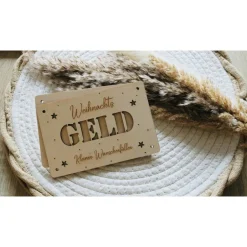 Geldgeschenk aus Holz, Wunscherfüller, Geschenkverpackung, Weihnachten, personalisierbar Geldgeschenke