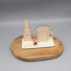 Best Geldgeschenk Bier - aus Holz personalisiert Geldgeschenke