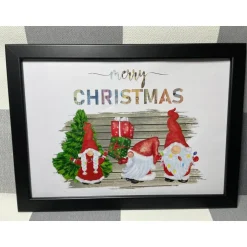 Clearance Geldgeschenk Bilderrahmen Weihnachten Wichtel Gnom 5 personalisierbar DIN A4 Geldgeschenke