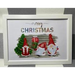 Clearance Geldgeschenk Bilderrahmen Weihnachten Wichtel Gnom 5 personalisierbar DIN A4 Geldgeschenke