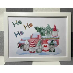 Sale Geldgeschenk Bilderrahmen Weihnachten Wichtel Gnom 3 personalisierbar DIN A4 Geldgeschenke