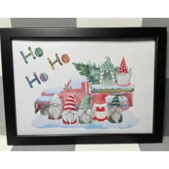 Sale Geldgeschenk Bilderrahmen Weihnachten Wichtel Gnom 3 personalisierbar DIN A4 Geldgeschenke