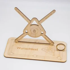Geldgeschenk Billard - aus Holz personalisiert Geldgeschenke