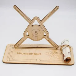 Geldgeschenk Billard - aus Holz personalisiert Geldgeschenke