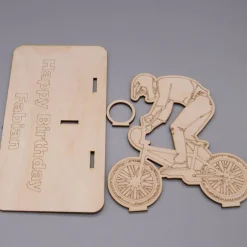 Outlet Geldgeschenk BMX Fahrer - aus Holz personalisiert Geldgeschenke