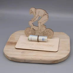 Outlet Geldgeschenk BMX Fahrer - aus Holz personalisiert Geldgeschenke