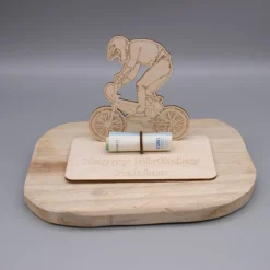 Outlet Geldgeschenk BMX Fahrer - aus Holz personalisiert Geldgeschenke