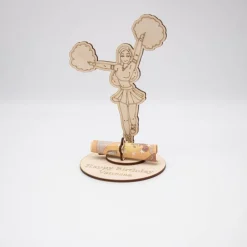 Outlet Geldgeschenk Cheerleader - aus Holz personalisiert Geldgeschenke