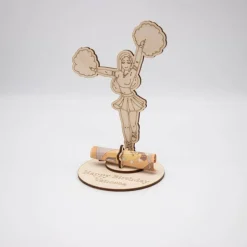 Outlet Geldgeschenk Cheerleader - aus Holz personalisiert Geldgeschenke