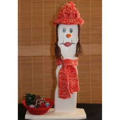 Discount Geldgeschenk Dekofigur STRICKLIESL witziges Geldgeschenk für Handarbeitsfans aus Holz Weihnachtsdeko