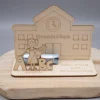 Best Geldgeschenk Einschulung - Mädchen - aus Holz personalisiert Kinder Einschulung