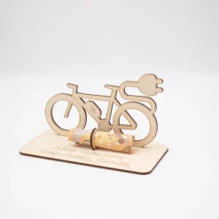 Geldgeschenk Elektrofahrrad - aus Holz personalisiert Geldgeschenke