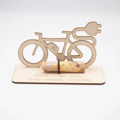 Geldgeschenk Elektrofahrrad - aus Holz personalisiert Geldgeschenke