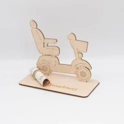 Sale Geldgeschenk fahrender Rollator - aus Holz personalisiert Geldgeschenke