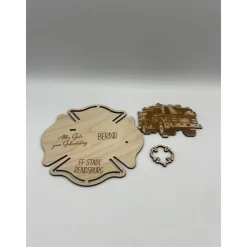 Online Geldgeschenk Feuerwehr aus Holz – Personalisiertes Geschenk für Feuerwehrleute & Fans Geldgeschenke