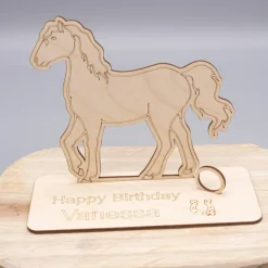 Sale Geldgeschenk für Mädchen - Pferd - aus Holz personalisiert Geldgeschenke