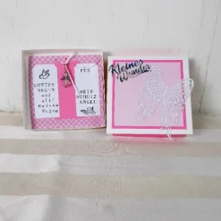 Geldgeschenke|DieGeschenkebox Geldgeschenk Geburt, Taufe, mit Schutzengel, personalisierbar, Mädchen rosa, Geschenk zur Geburt
