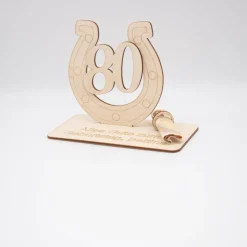 Clearance Geldgeschenk 80.Geburtstag - aus Holz personalisiert Geldgeschenke